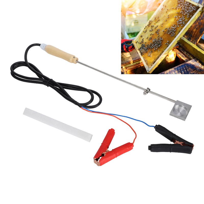 Bee Mite Heat Fumigator Volatilizer Beekeeping Tool Electrode Crocodilian Clip