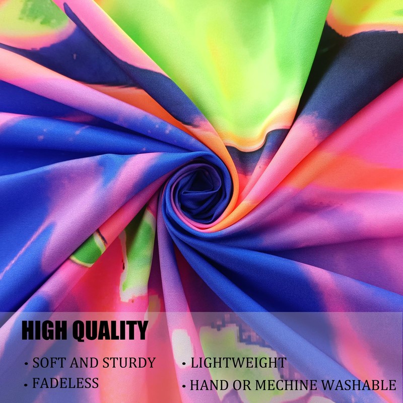 TUGCAY Lips Black Light Tapestry, Blacklight Tapestry UV Reactive Lip