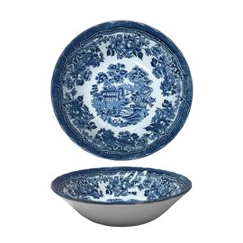 Churchill Royal Wessex Tonquin Blue Chelsea 6" Oatmeal Bowl - Set of 4, Made in England
