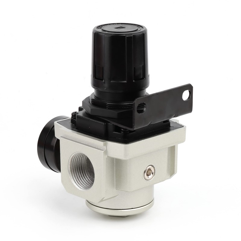 SNS Air Compressor Pressure Regulator With Bracket and Gauge Female