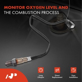 A-Premium O2 Oxygen Sensor Compatible with Ford Transit-150, Transit-250, Transit-350 HD 2015, V6 3.5L, Turbocharged, Downstream, 2-PC Set, Replace# CK4Z9G444A, CK4Z9G444A