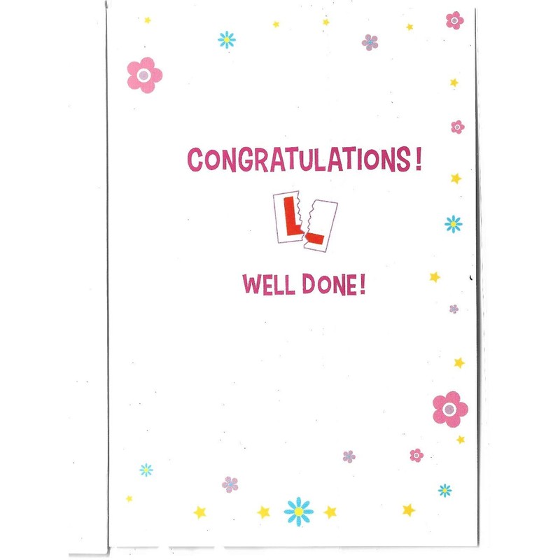 You've Passed Your Driving Test - Pink Congratulations Card