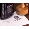 Octopus 50 ml Solvent Stamp Ink, Black, Waterproof Solvent-Based for