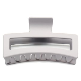 QinGoo Giant Grey Matte Hair Clip Large Beautiful Women's Hair Clip Elegant Hair Accessory Plastic Headpiece 1 Piece (12.7 cm x 5.3 cm, Grey)