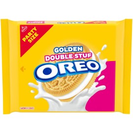 OREO Golden Double Stuf Sandwich Cookies Party Size 24.95 oz Bulk Snack Cookies