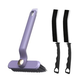 Fugenbürste,Counius 3 Stück Hartborsten Eckenreinigungsbürste,Reinigungsbürste Set,Multifunktionale Lückenreinigungsbürste,Mehrzweck Cleaning Brush für Fliesen, Badezimmer, Küche, Automörtel