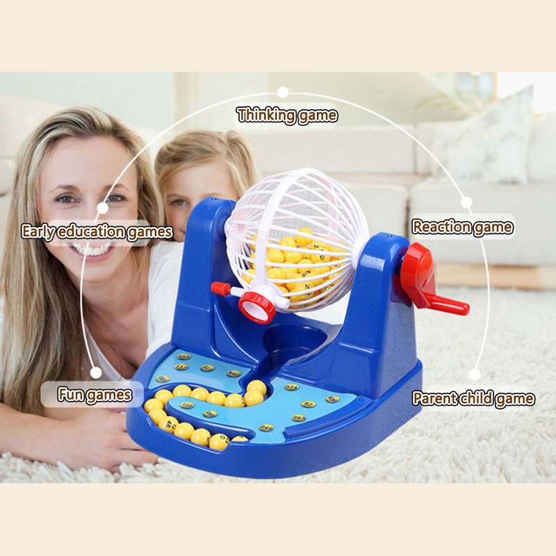 Bingo Game Console Simulative Lottery Machine Parent Child Educational Toys