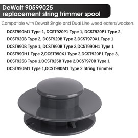 THTEN 90601087 Spool Compatible with Dewalt DCST920B Type 2, DCST920P1 Type 1, DCST920P1 Type 2, DCST990B Type 1, DCST990H1 Type 1, DCST990M1 Type 1 Trimmer String