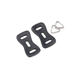 HITHUT Camera Strap Stainless Steel Triangle Split Ring Hook with Leather Protector Cover Pad Set for DSLR RF Mirrorless Camera