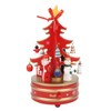 Christmas Music Box Wood Christmas Musical Box Xmas Decoration Gifts