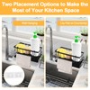 TNOMSNO Sink Organiser, Sink Organiser with Drip Tray, Kitchen Organiser