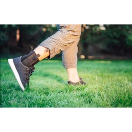 Premium Compression Wraparound Ankle Brace to Reduce Swelling and Speed Recovery - by BioSkin (XL - XXL)