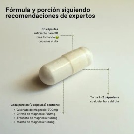 Magnesio Unruled Mag Complex Sueño Relajación Muscular Cápsulas Veganas