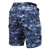 Rothco P/C BDU Shorts, Sky Blue Digital Camo, Large