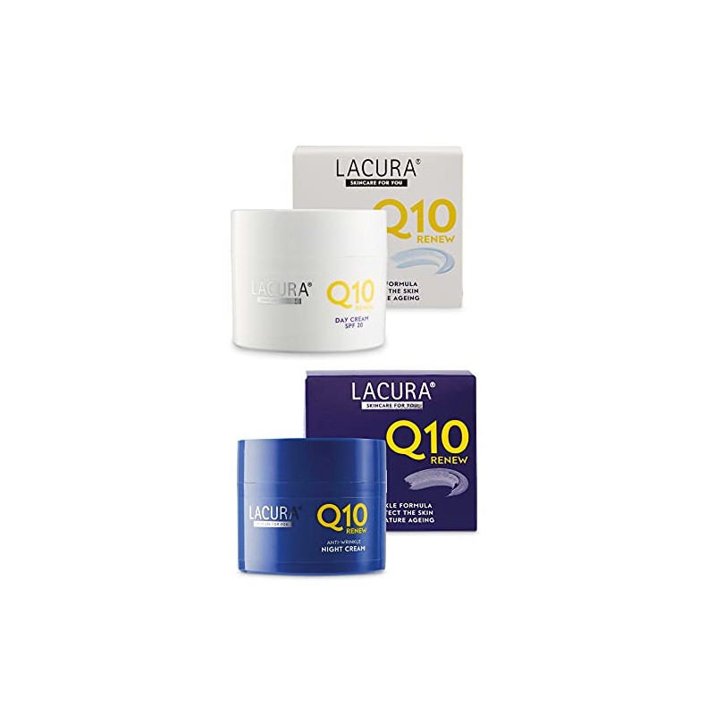 Lacura Q10 Moisturising renew face creams night + day Anti-wrinkle