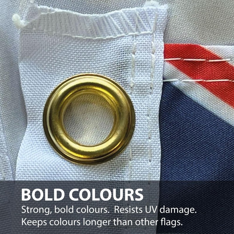 NWFlags White Ensign Flag 18" x 12" 75d Premium Polyester