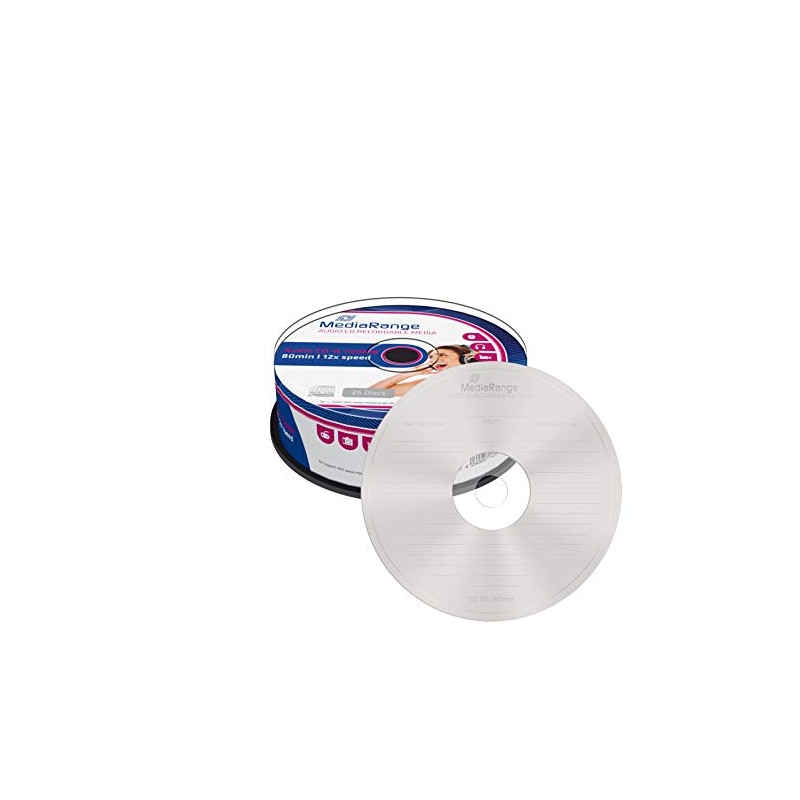 MEDIARANGE MR223 CD-R Blank Discs 48x Speed 80 Minutes -