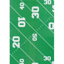 Kane Home Football Vinyl Tablecloth, PEVA Flannel Backed, Game Day Theme (52 x 70 inches)