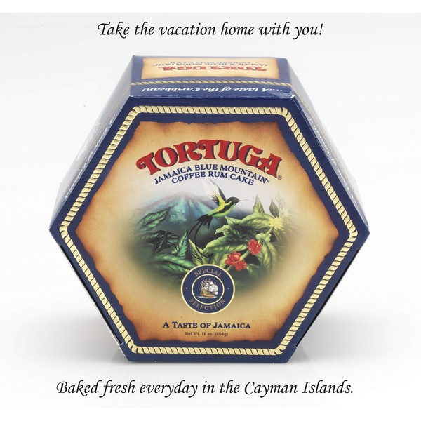 TORTUGA Caribbean Blue Mountain Rum Cake - 32 oz Rum Cake - The Perfect Premium Gourmet Gift for Gift Baskets, Parties, Holidays, and Birthdays - Great Cakes for Delivery