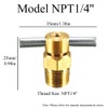 1/4 Zoll NPT Messing Wasserablaufventil T-Form Ablassventil für Luftkompressor Tank