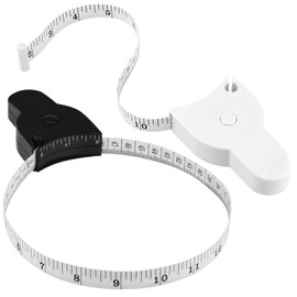 MoToNa 2 Piece Measuring Tool Measure Tape Measure Waist Double Sided Scale Perimeter Measuring Tape Auto Measure Auto Stop Type Used to Measure Body and Tailor Clothes
