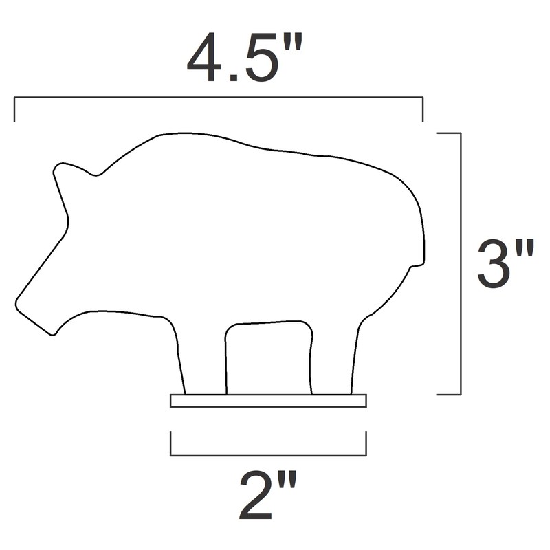 Magnum Target 1/5 Scale NRA/IHMSA .22LR Rim-fire Small Bore Animal
