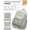 Small Green School Backpack Women, Unisex Lightweight Backpack School Bag