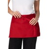 Chef Works Women's Waist Apron, Red