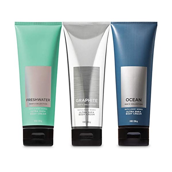 Bath and Body Works 3 Pack Set - Freshwater, Graphite and Ocean Body Lotion (set of 3))