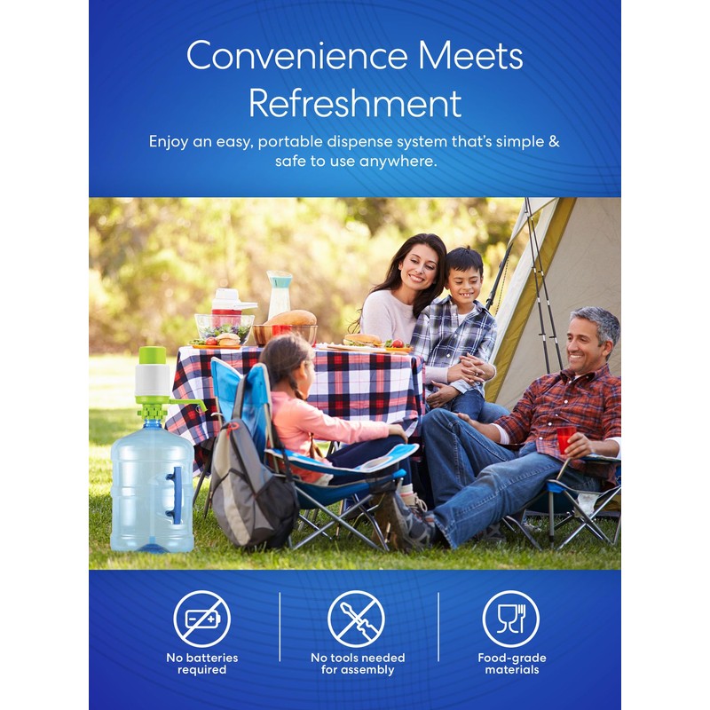 Brio Universal Manual Drinking Water Pump (Green)