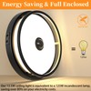 OYKYOHEI Motion Sensor Outdoor Ceiling Light, Flush Mount LED Ceiling
