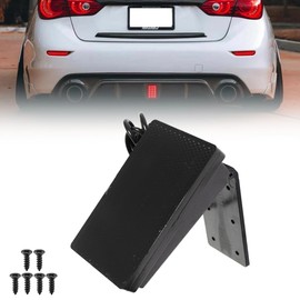 VANKUB 15-LED [Universal Fit] Rear Bumper Fog Light for Car SUV, Smoked Lens Red LED Reflector Brake Lamps, with Strobe Brake Feature & Adjustable Add-On Mounting Bracket Center Brake Light