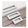 Dreneco 4pcs Aluminium Alloy Recessed Handle Sliding Door Cupboard Wardrobe