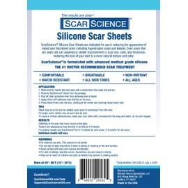 Advanced Medical Grade Silicone Scar Patches, 12 Reusable 3" Water-Resistant Silicone Scar Strips for Newly Healed Wounds and Older Scars - Breathable Silicone Gel Sheets for Scars w/Case