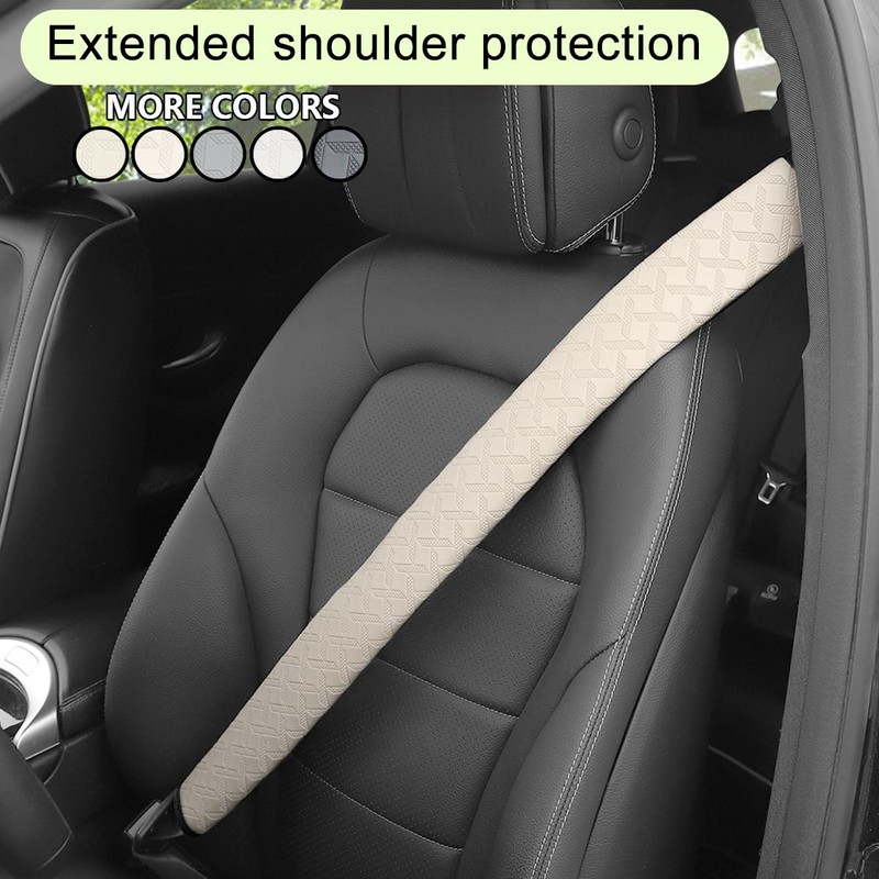 KHGUZ 2PCS Extra Long Car Seatbelt Cover, 29.53 inches Soft
