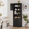 FOTOSOK Kitchen Pantry Cabinet, 71" Tall Cupboard Pantry Cabinet with