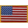 USA Flag Patch with Red, White & Blue Embroidery (3.5