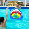 JOINBO Shark Pool Cornhole Board Toys,Summer Inflatable Floating Water Hoop