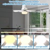 Solar Ceiling Fan Light,Solar Powered Rechargeable Ceiling Fan with 3
