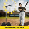 PLAYAPUT Baseball Softball Batting Tee with Tethered Ball, Auto Reset