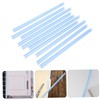 LALAFINA 20Pcs Transparent Binding Bars for Report Covers Strong Hold