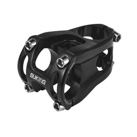 CYSKY 31.8 Stem 50mm MTB Stem Mountain Bike Stem Riser Handlebar Short Stem for Most Road Bike Stem, MTB Stem, BMX Stem, Downhill Bicycle Stem 0 Degree (Black)