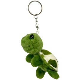 1Pc Green Sea Turtle Plush Keychain Stuffed Tortoise Animal Soft Plush Ocean Animal Turtle Charm Keyring Key Bag Pendant Decor Key Ring Stuffed Animals and Car Accessories Key Chain Stuffed Animals