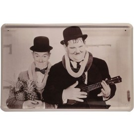 Blechschild Laurel & Hardy 20 x 30 cm Metallschild Blech 184