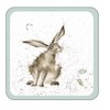 Wrendale Designs Individual Cork Backed Coaster - Hare