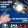 EVERhasauty Headlamp Rechargeable, 1200 Lumen Super Bright LED Headlight Motion