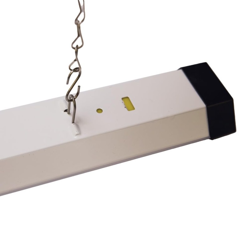Metalux SHP 4 ft. 96-Watt Equivalent, Integrated LED, White Shop