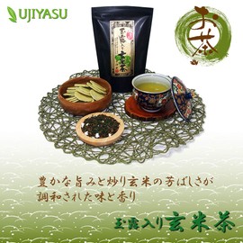 150 Years Old Kyoto Ujian, Kyoto no Sui, Brown Rice Tea with Gyokuro, 100% Domestic Ingredients, Tea Leaves, 7.1 oz (200 g)