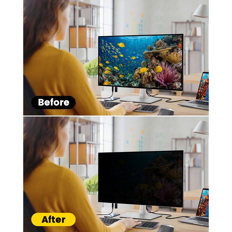 F FORITO 24 Inch 16:9 360°Privacy Screen Protector for Computer