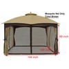APEX GARDEN 10 Ft. x 12 Ft. Gazebo Replacement Mosquito